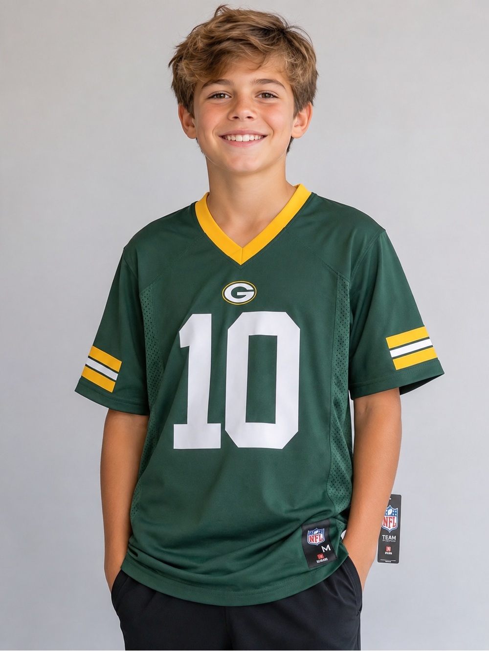 Green Bay Packers No.10 Love -Kids Football Jersey Ize 10/12